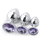 Luna Secret Silver Metal Anal Plug Set