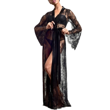Eclipse Lace Robe Set