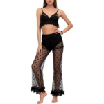 Noir Petal Lace Sleep Set